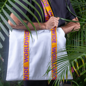 Recycled Cotton-Jacquard Bag Max